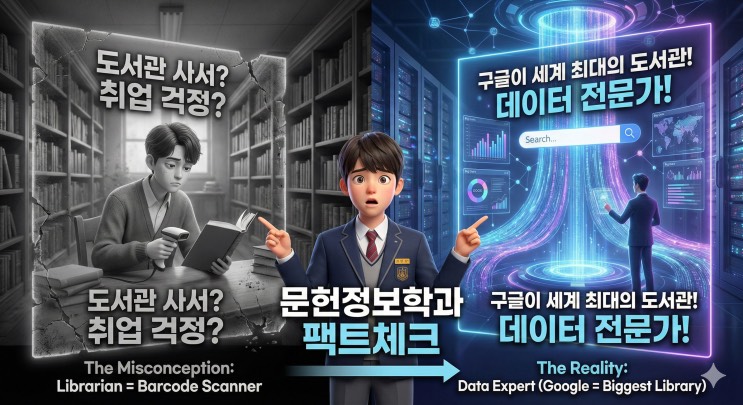 도서관 사서요? '데이터 전문가'입니다. 문과생이 갈 수 있는 가장 스마트한 길, '문헌정보학과' 입시 로드맵
