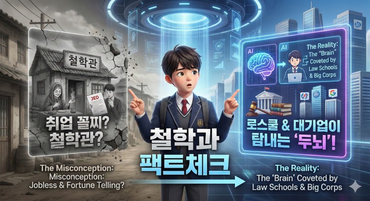 취업 꼴찌? 천만의 말씀. 로스쿨과 대기업이 탐내는 '두 뇌'를 만드는 곳. <철학과> 입시 로드맵