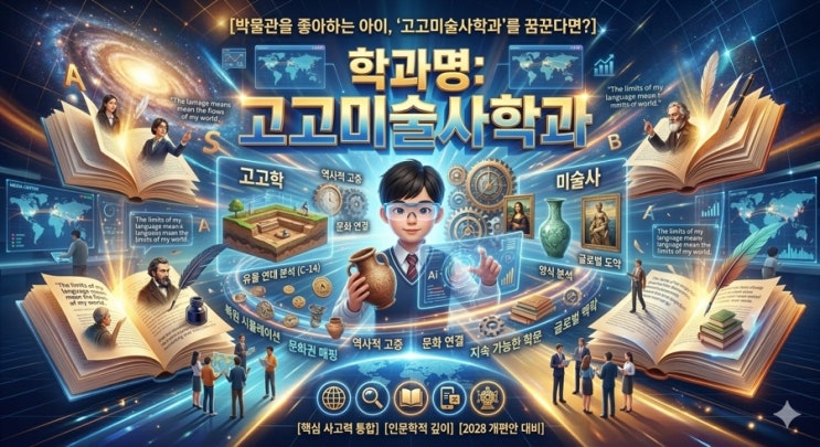 박물관을 좋아하는 아이, '고고미술사학과'를 꿈꾼다면? 중학교 때 끝내야 할 로드맵 (2028 대입 개편 반영)