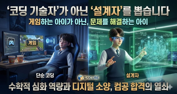 '게임 좋아하는 아이, 컴공 가면 성공할까요?' 중학교 때 착각하기 쉬운 컴퓨터공학 입시의 진실 (2028 대입)