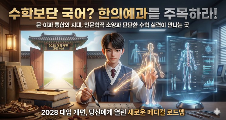 '문과 성향인데 의학 계열 가고 싶어요' 그렇다면 정답은 '한의대'입니다 (2028 대입 필승 전략)
