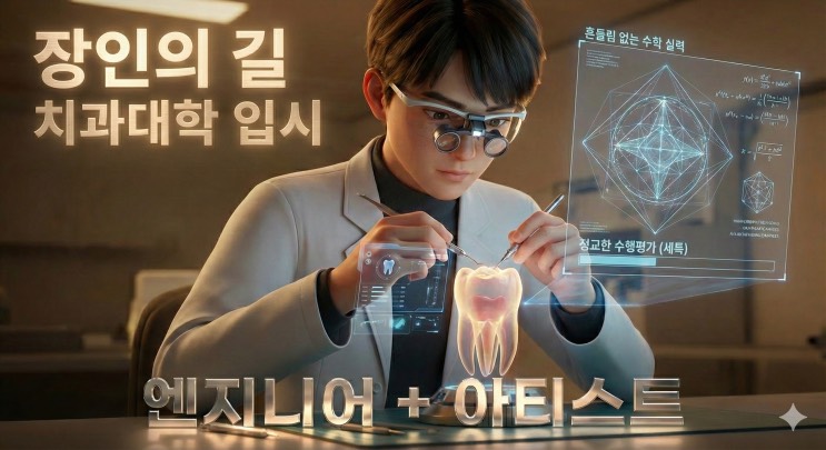 '손재주 좋은 우리 아이, 치과 의사 어떨까요?' 중학교 때 결정해야 할 치대 입시 로드맵 (2028 대입 기준) - 치의예과
