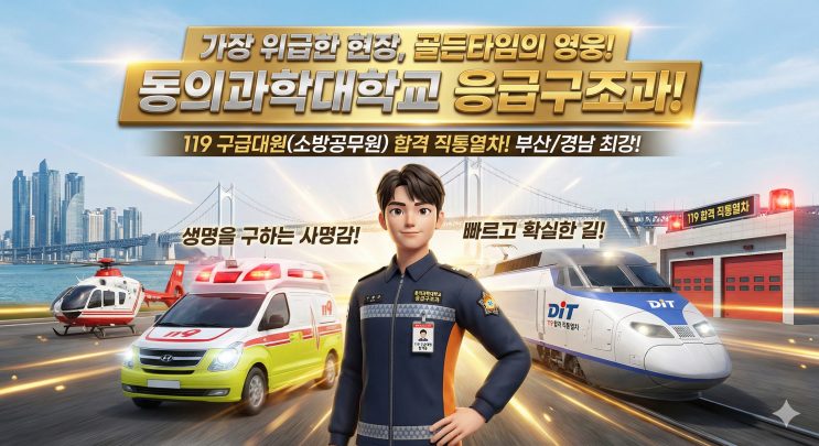 "심장을 뛰게 하는 직업? 우린 '멈춘 심장'도 살린다." — 동의과학대학교 응급구조과