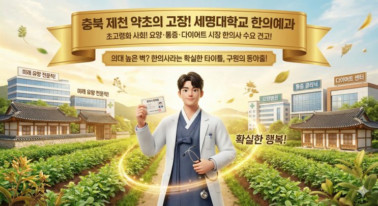 의대 광탈했다고 재수학원 가지 마라. 여기서 '원장님' 된다. — 세명대학교 한의예과