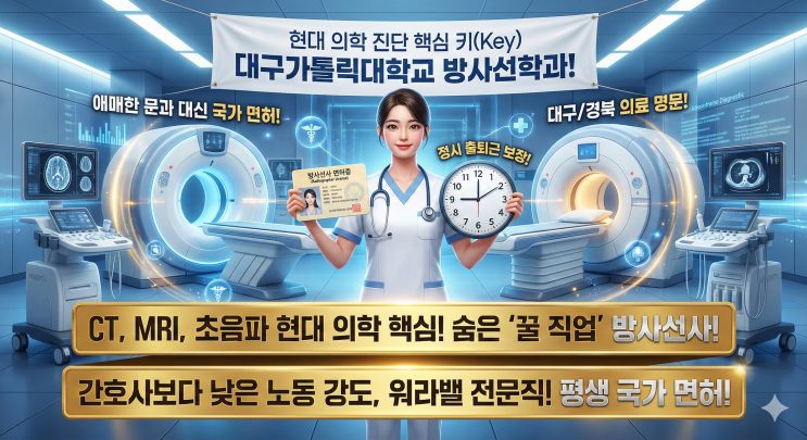 의사 뒤에 숨은 '진짜 실세'. 워라밸 챙기는 병원의 기술자들. — 대구가톨릭대학교 방사선학과