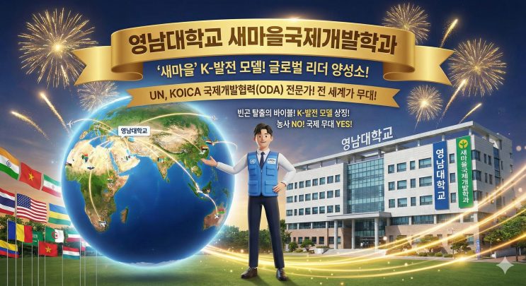 촌스럽다고? 우린 'UN(국제기구)'으로 출근한다. — 영남대학교 새마을국제개발학과