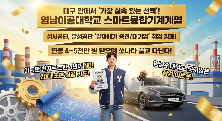 지방대 문과 나와서 편의점 할래? 대구 '알짜 기업' 골라 갈래? — 영남이공대학교 스마트융합기계계열