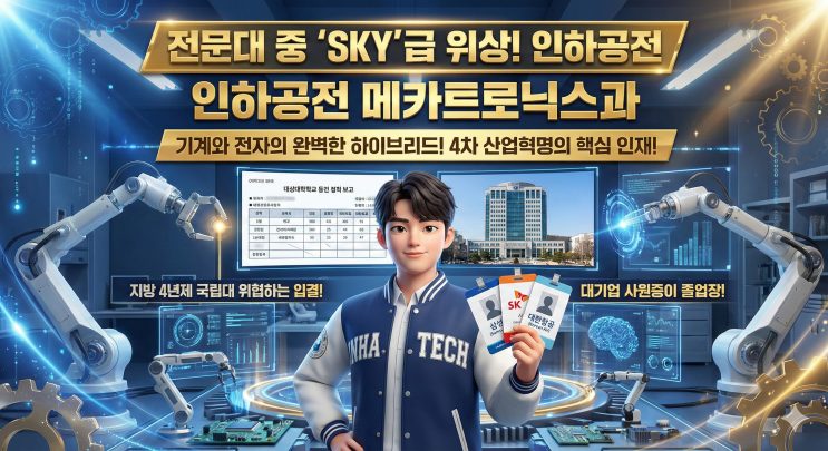 "전문대 중에 서울대"라 불리는 곳. 대기업 취업의 하이패스. — 인하공업전문대학 메카트로닉스과