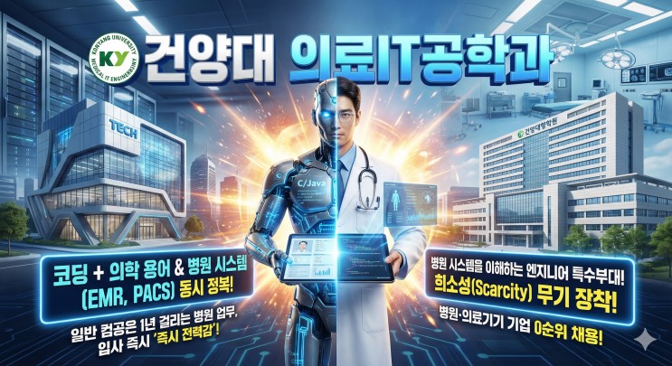 코딩하는 의사? 아니, 의사 가운 입은 프로그래머! 병원 전산망을 지배하라 - <건양대학교 의료IT공학과> 아웃서울 유망학과