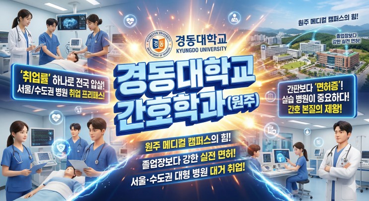 내신 3등급으로 'Big 5' 병원 간호사 명찰 다는 법 - 경동대학교 간호학과 [입시CUBE 심층분석]