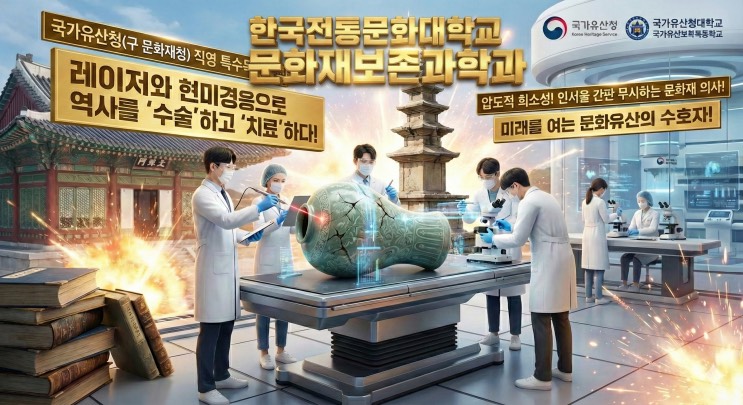 '서울대 사학과 나와서 뭐 할래?' 묻는 당신에게, '문화재 의사'라는 정답을 던지다 - <한국전통문화대학교 문화재보존과>학과 아웃서울 유망학과