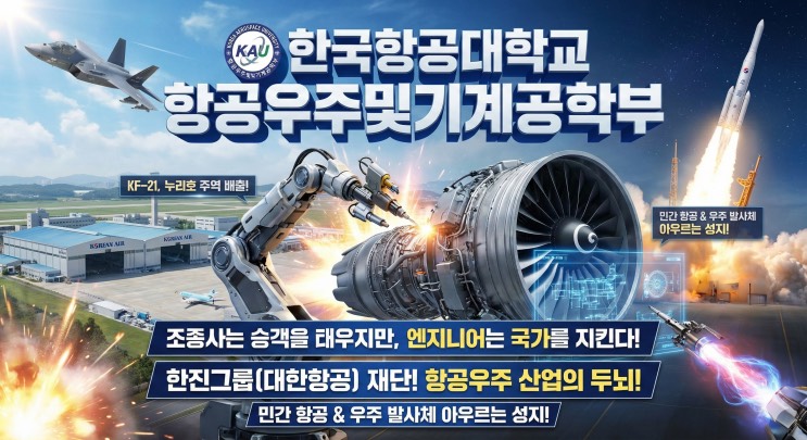 '비행기 조종만 하니? 우린 비행기를 '만드는' 대한항공의 심장이다' - <한국항공대학교 항공우주및기계공학부> 아웃서울 유망학과