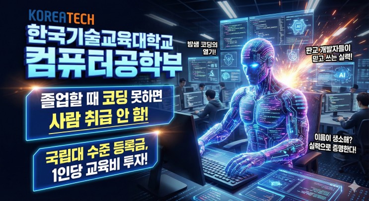 '학비는 반값, 취업은 대기업? '코딩 괴물' 찍어내는 공장의 비밀' - <한국기술교육대학교 컴퓨터공학부> 아웃서울 유망학과