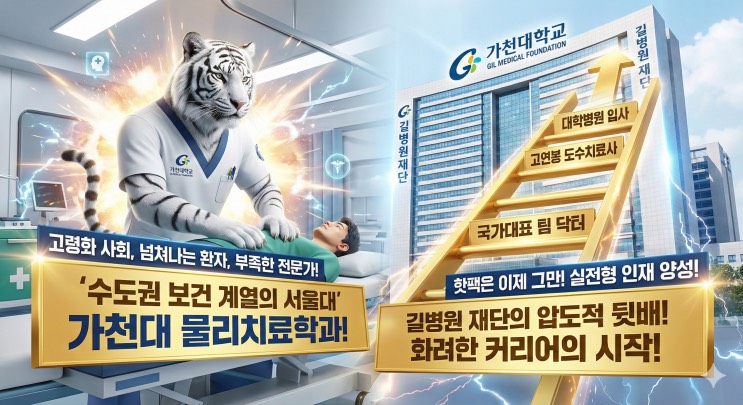 '의대 못 갔다고 울지 마라. '면허증' 하나로 평생 갑질하는 법' - <가천대학교 물리치료학과> 아웃서울 유망학과