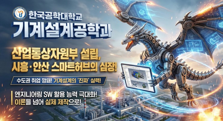 '인서울 4등급의 반란? 설계 도면 한 장으로 취업 프리패스끊는 법' - <한국공학대학교 기계설계공학과> 아웃서울 유망학과