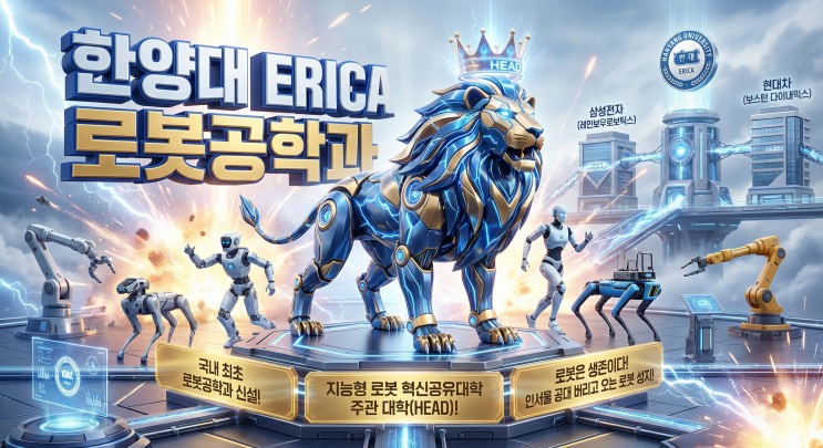 '삼성·현대가 찜했다! '로봇' 하나로 인서울 상위권 뺨 때리는 대학' - 한양대 ERICA 로봇공학과 아웃서울 유망학과