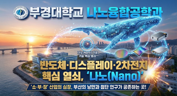 '삼성·SK가 목매는 '슈퍼 을(?)'의 기술! 반도체·배터리의 '뼈대'를 만든다'부제: 부경대학교 나노융합공학과 아웃서울 유망학과