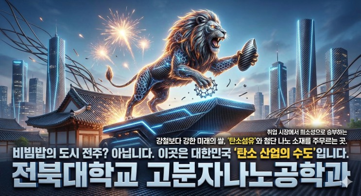 '강철보다 10배 강한 '꿈의 소재'를 만진다! 삼성·효성이 주목하는 재료 공학의 성지' - 전북대학교 고분자나노공학과 아웃서울 유망학과