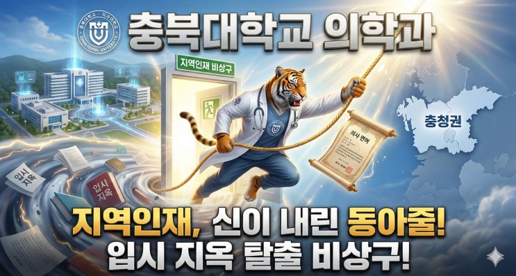 '의대 정원 롤백! 서울대 의대 못 갈 바엔 '지역인재'로 여기뚫어라' - 충북대학교 의학과 아웃서울 유망학과