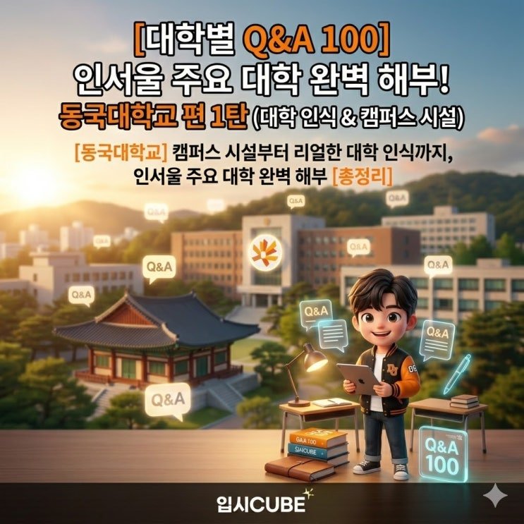 [대학별 Q&A 100] 동국대학교 완벽 해부 — 인식·캠퍼스·기숙사·취업·간판 학과 리얼 가이드
