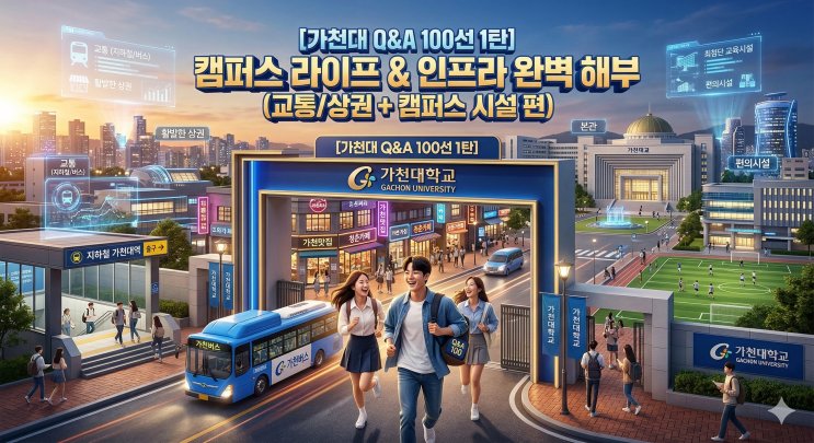 [대학별 Q&A 100] 가천대학교 완벽 해부 — 인식·캠퍼스·기숙사·취업·간판 학과 리얼 가이드