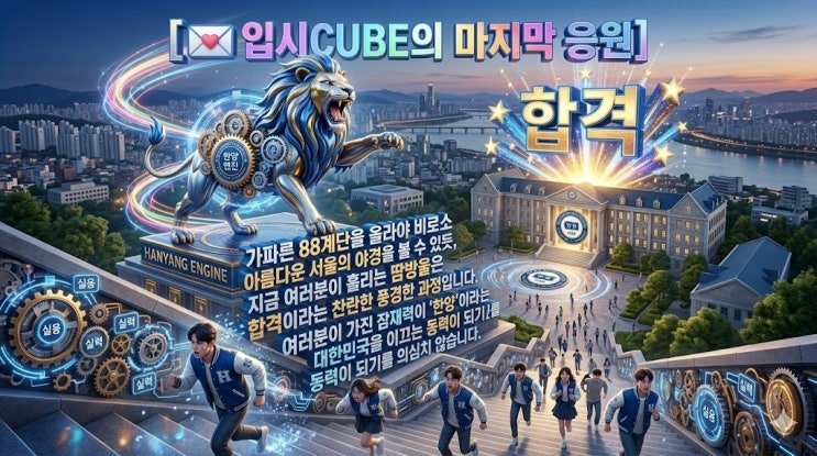 입시CUBE 안내 이미지
