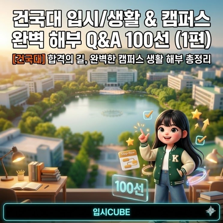 [대학별 Q&A 100] 건국대학교 완벽 해부 — 인식·캠퍼스·기숙사·취업·간판 학과 리얼 가이드