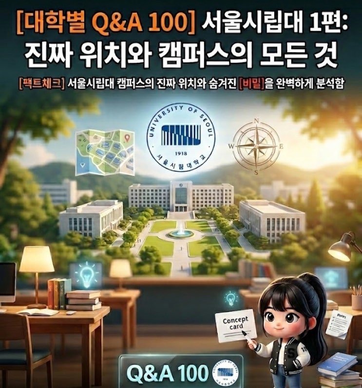 [대학별 Q&A 100] 서울시립대학교 완벽 해부 — 인식·캠퍼스·기숙사·취업·간판 학과 리얼 가이드