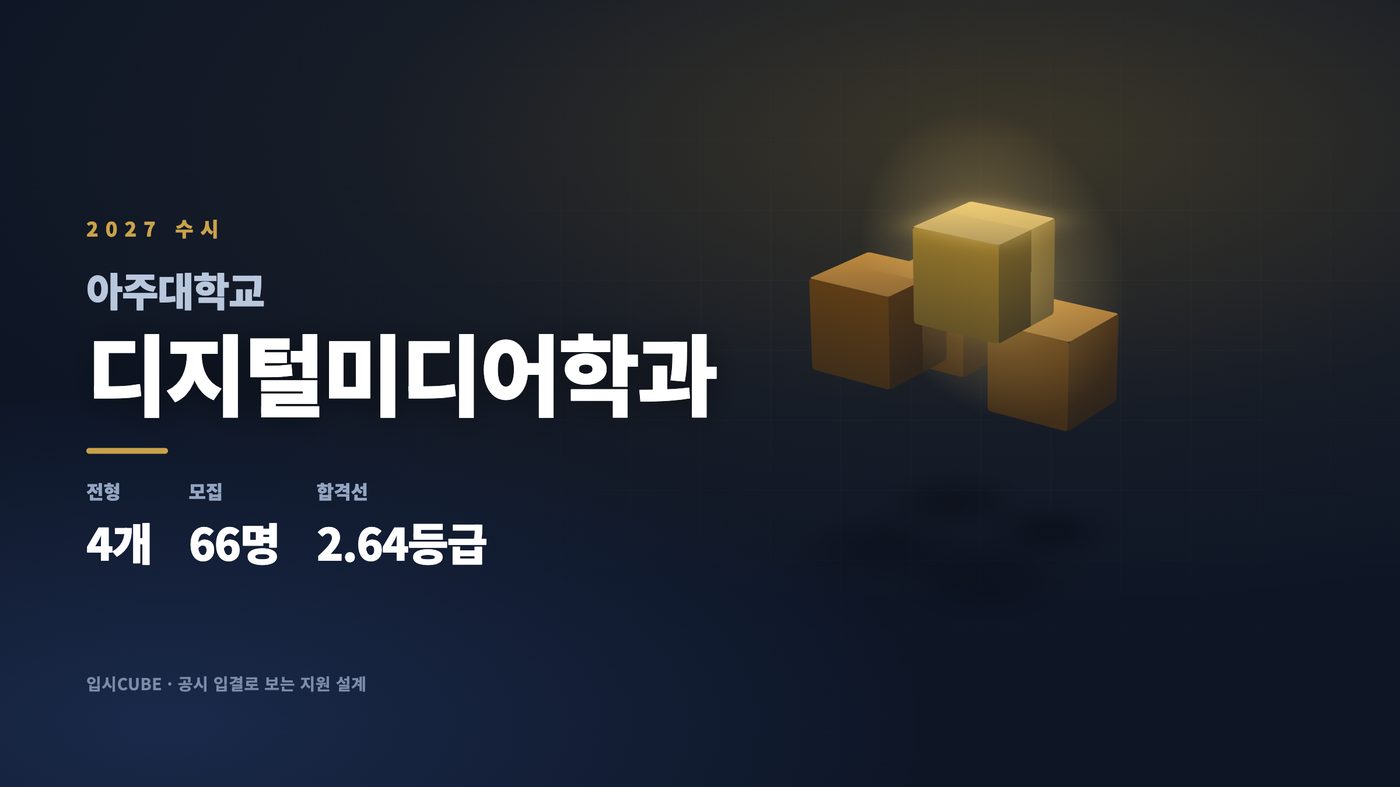 아주대 디지털미디어학과