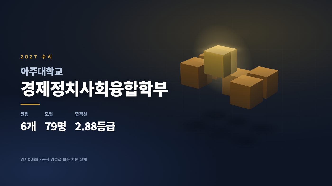 아주대 경제정치사회융합학부
