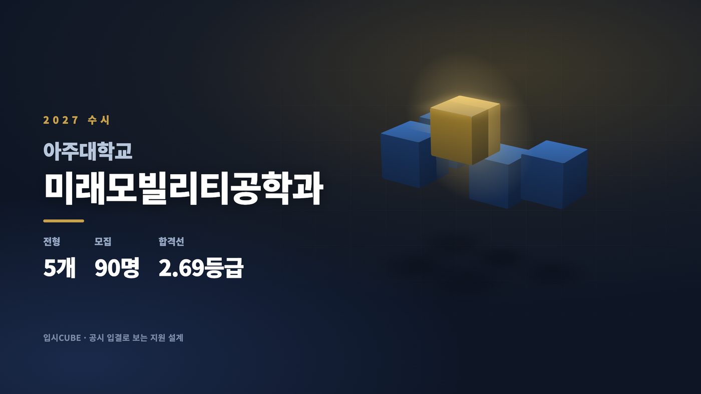 아주대 미래모빌리티공학과