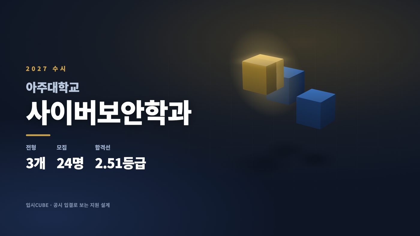 아주대 사이버보안학과