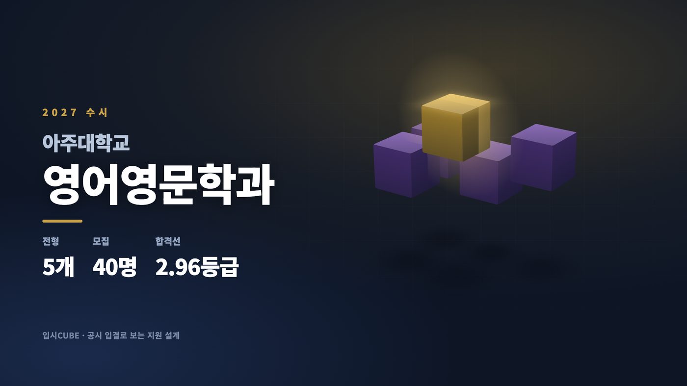 아주대 영어영문학과