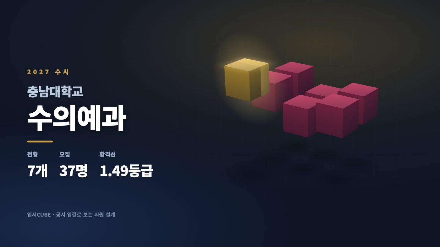 충남대 수의예과