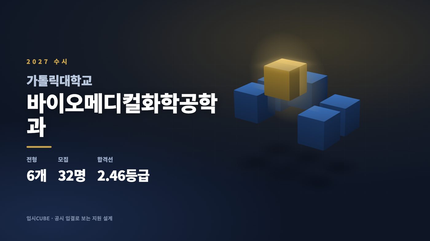 가톨릭대 바이오메디컬화학공학과