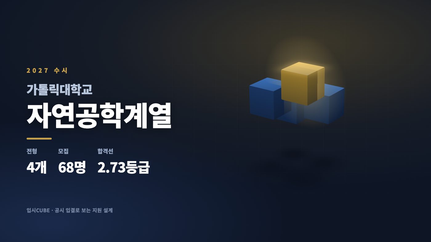 가톨릭대 자연공학계열