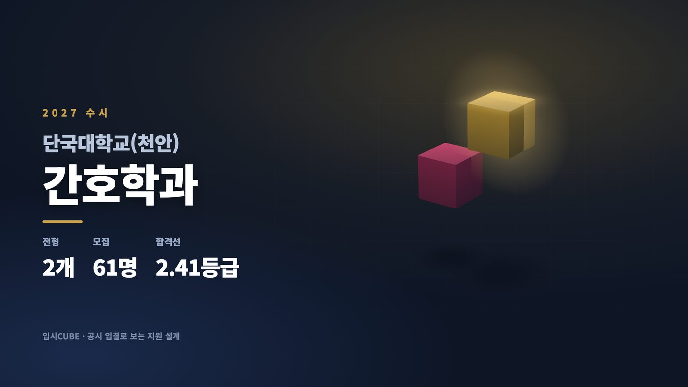 단국대 천안 간호학과