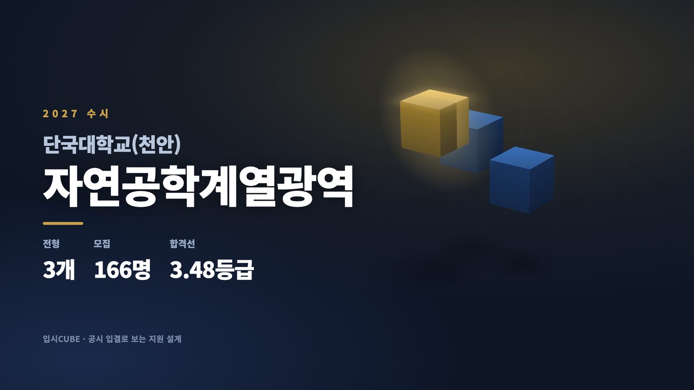 단국대 천안 자연공학계열광역