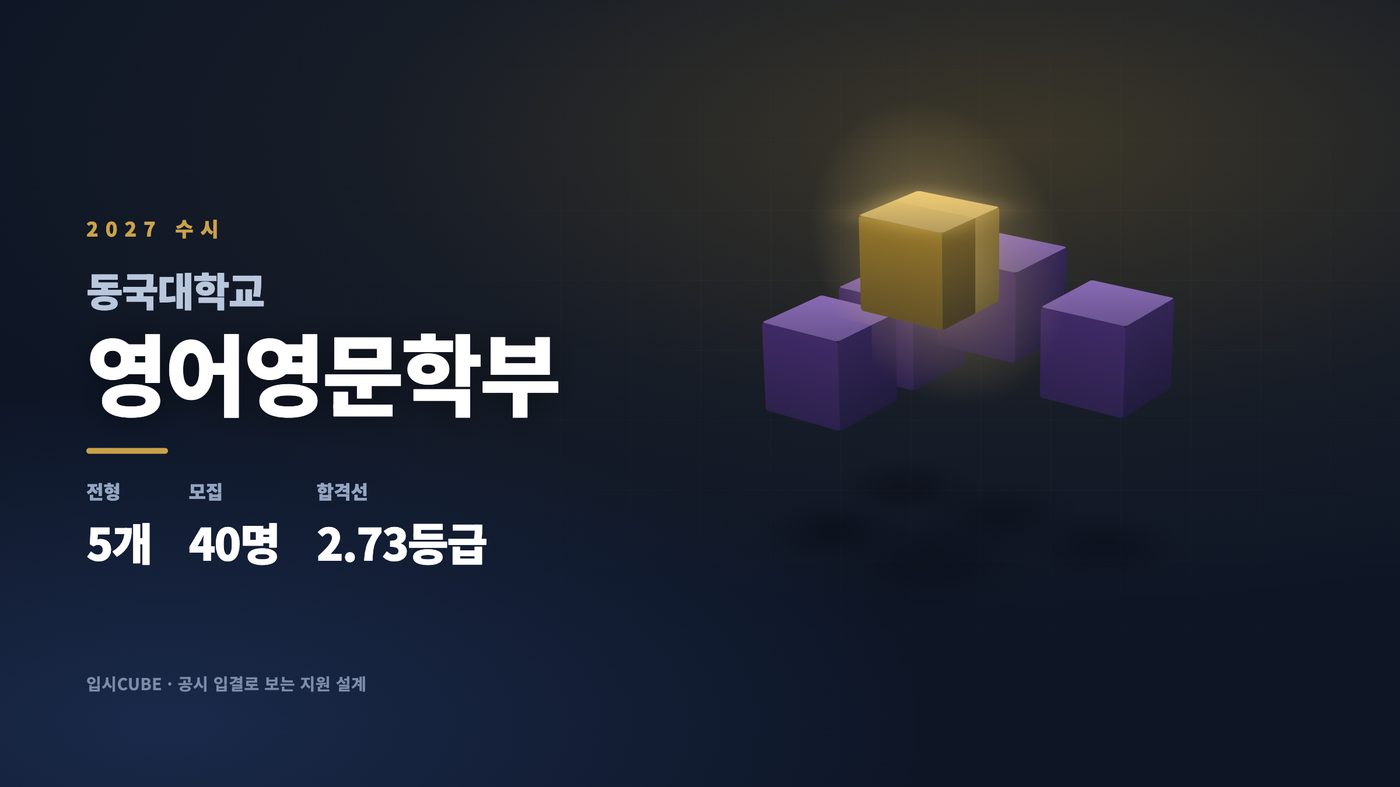 동국대 영어영문학부