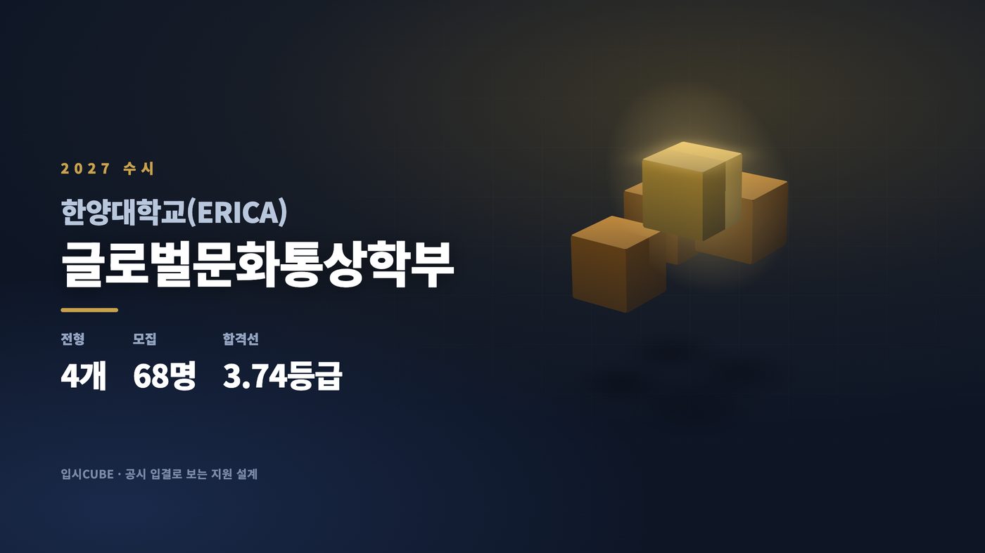한양대 에리카 글로벌문화통상학부