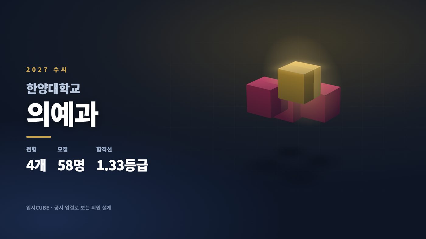 한양대 의예과