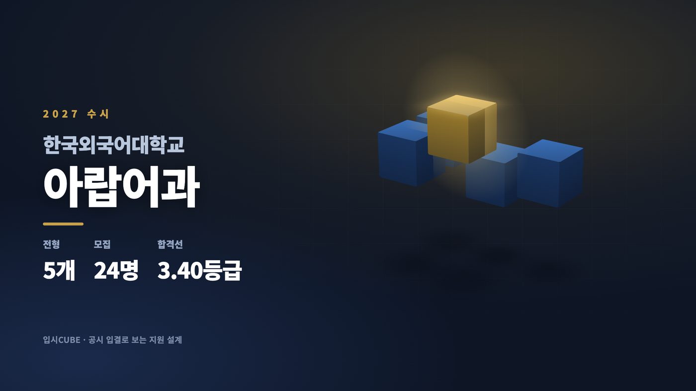한국외대 아랍어과
