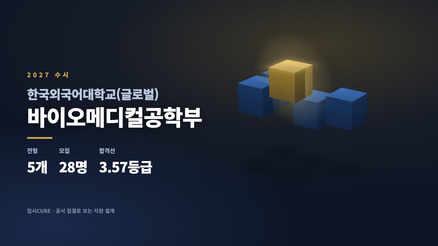 한국외대 글로벌 바이오메디컬공학부