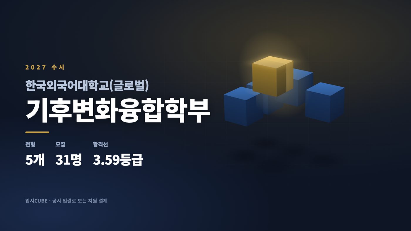 한국외대 글로벌 기후변화융합학부