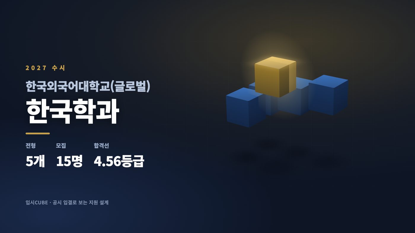 한국외대 글로벌 한국학과