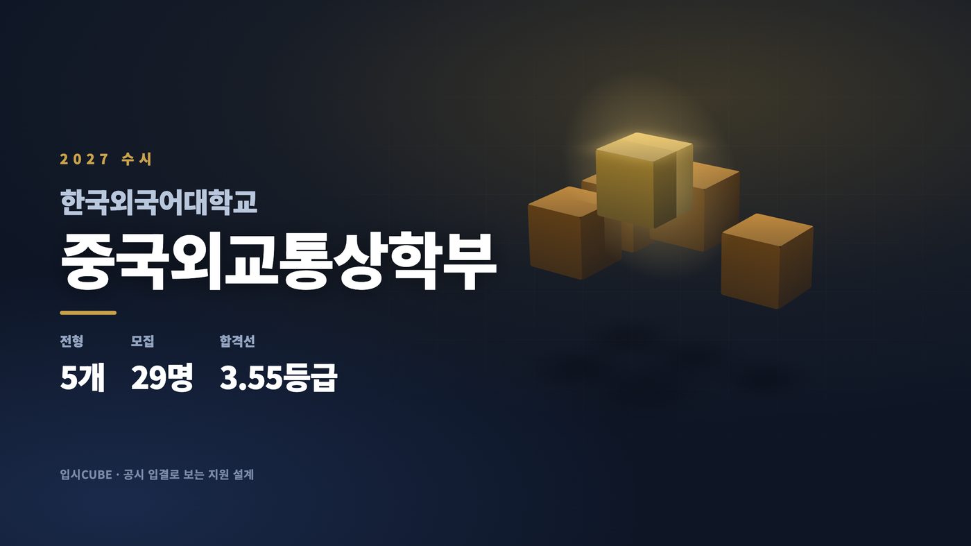 한국외대 중국외교통상학부