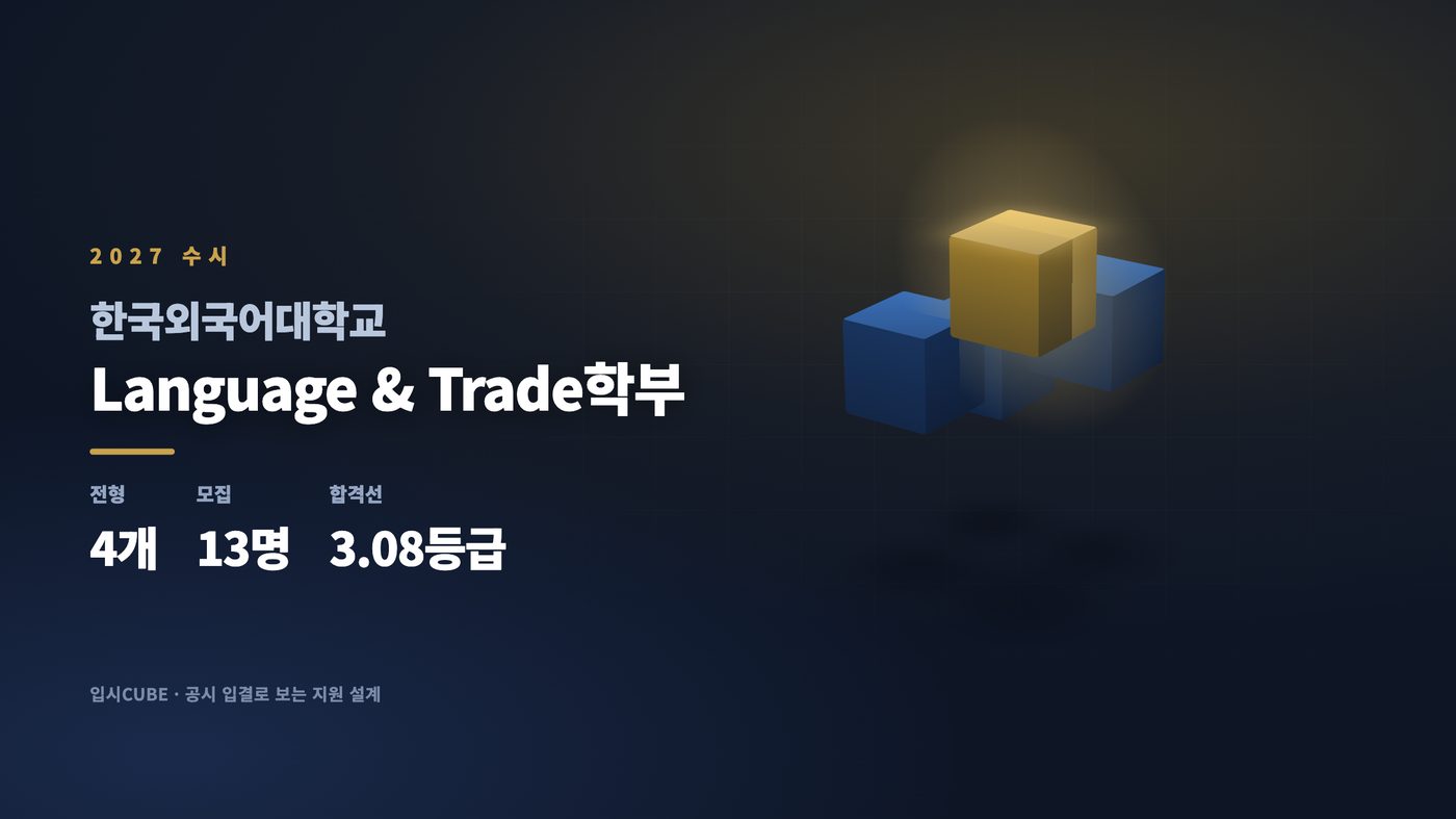 한국외대 Language & Trade학부