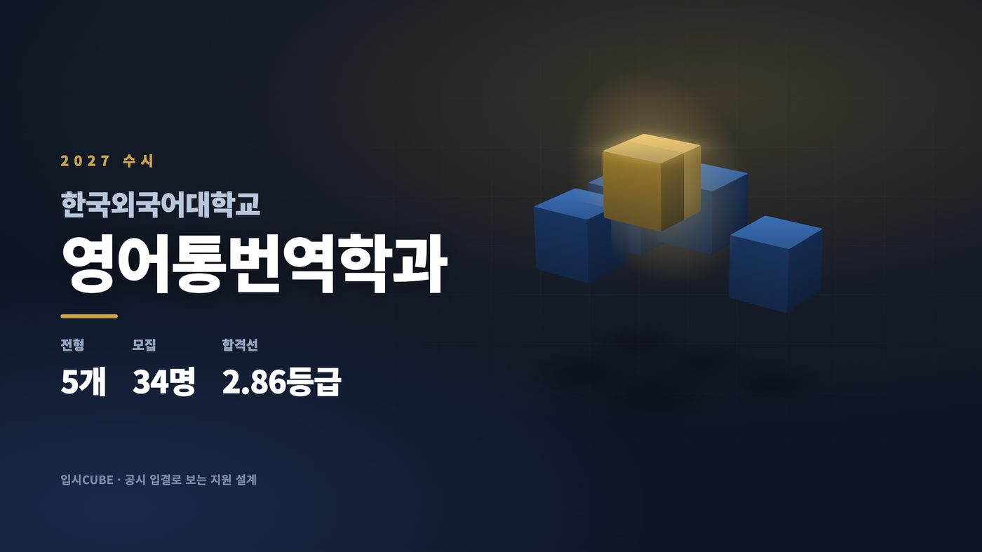 한국외대 영어통번역학과