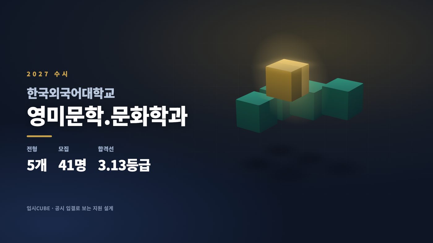 한국외대 영미문학.문화학과