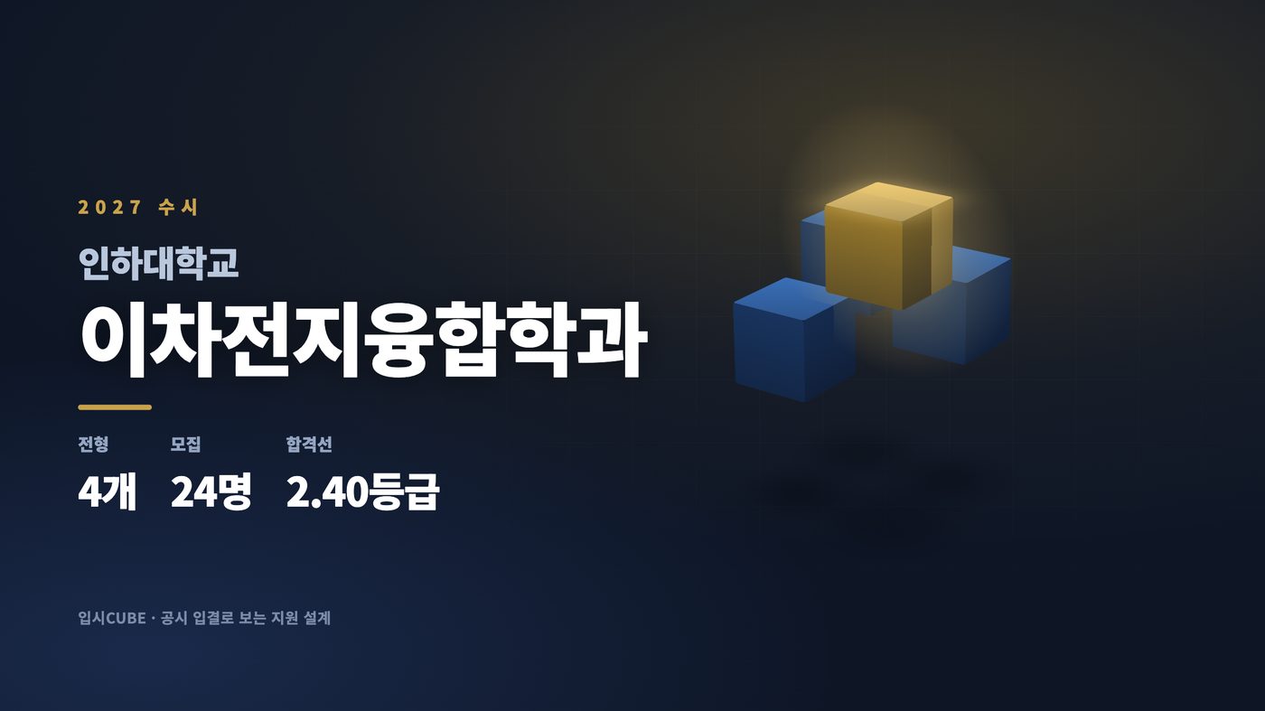 인하대 이차전지융합학과